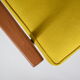 Original armchair "FOX", designer Henry Lis, 1970s, fully restored, yellow