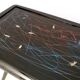 1950s Style Dining Table with Glass Top Lacquered by Enzio Wenk, Italy, 2019