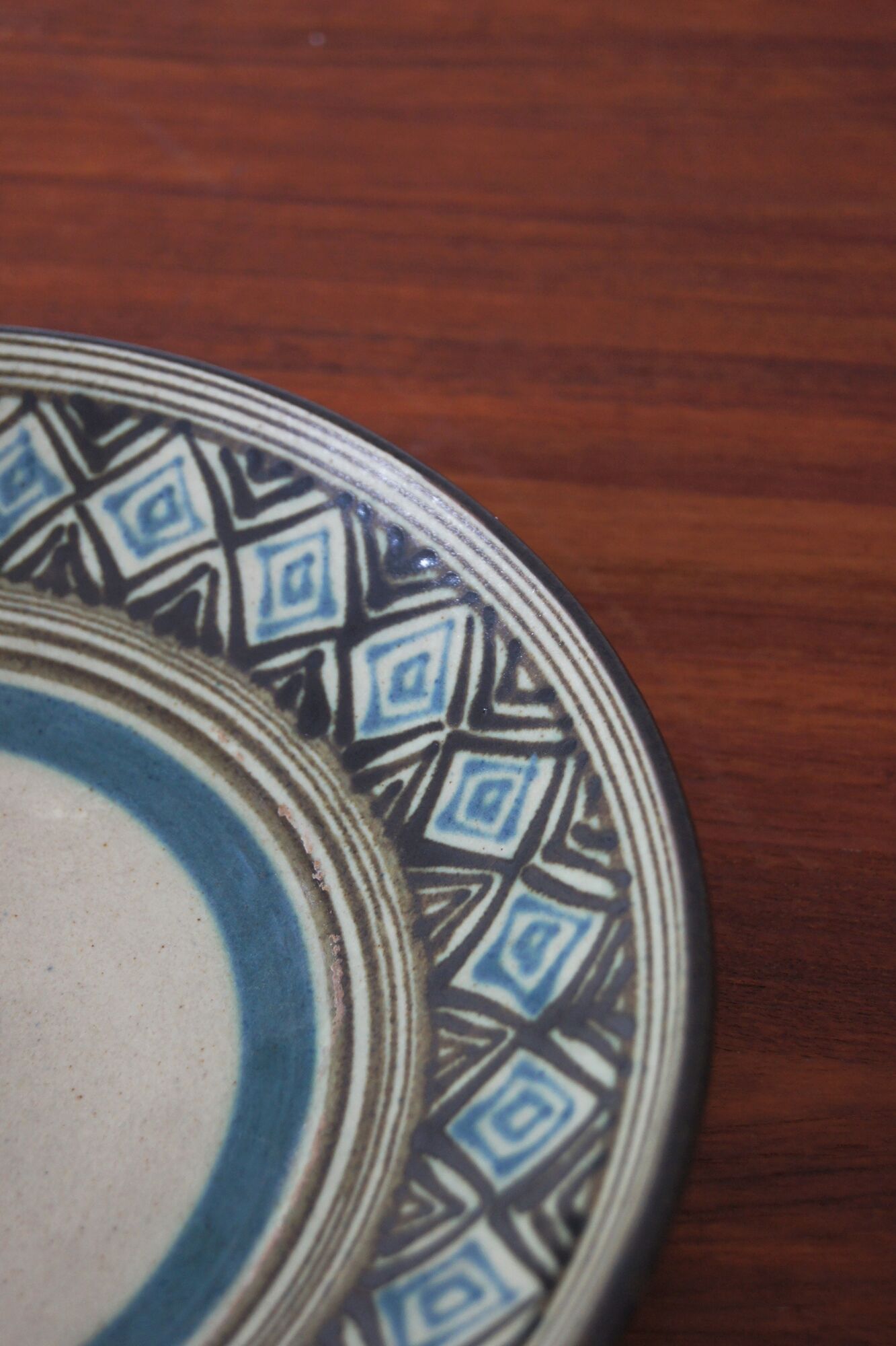 Ceramic Wall Plate from Eva Kumpmann, 1960s