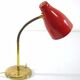 Red Italian fifties desk lamp