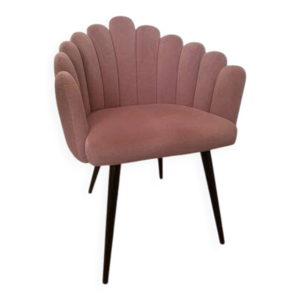 Fauteuil coquillage rose