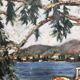 Tableau années 60 "La villégiature" signé Mollrio