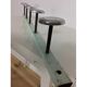 Industrial wall coat rack 5 aluminum hooks