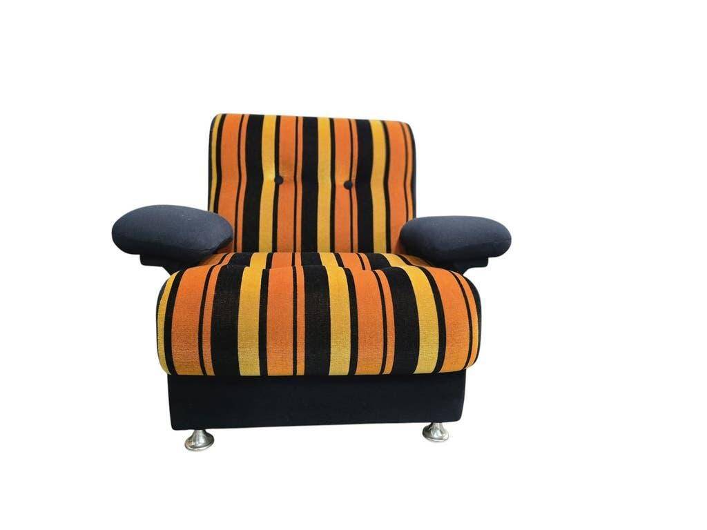 Vintage space age armchair / single armchair with armrests