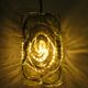 Mid-century brutalist green glass wall lamp by Erco, Germany 1960-1970.Model 54048.