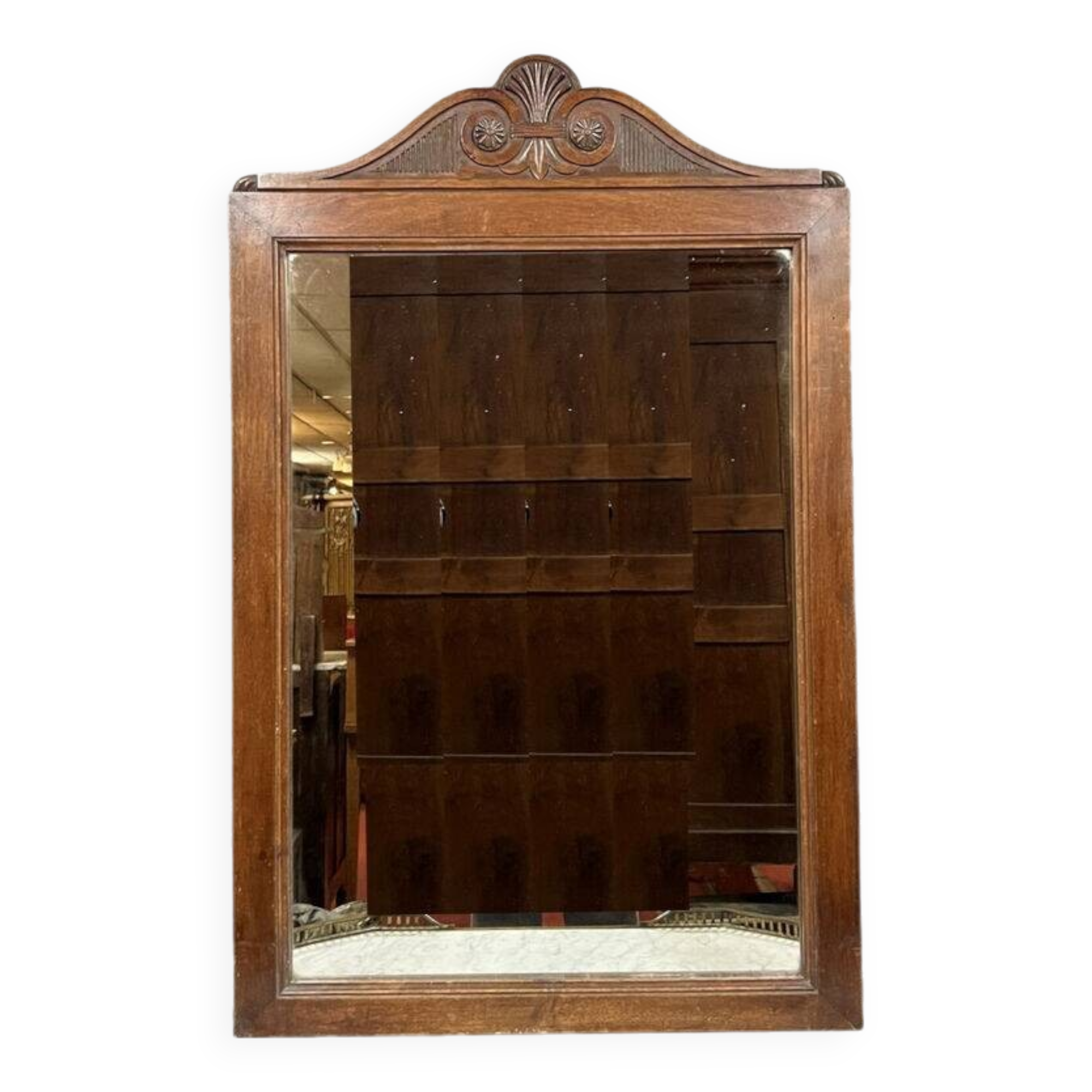 Art Nouveau period oak mirror circa 1900