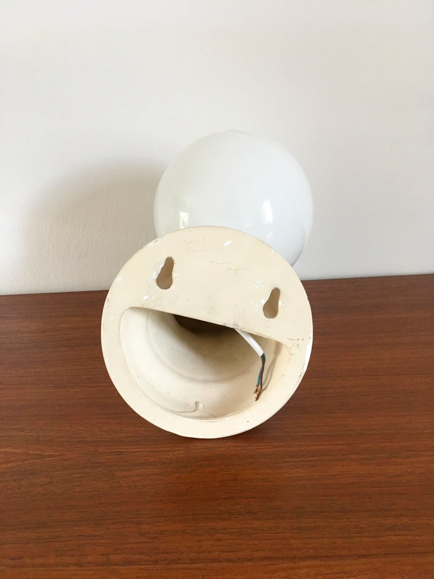 Vintage hand lamp in ceramic 70s