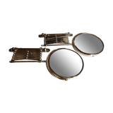 2 vintage accordion mirrors