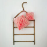 Vintage rattan coat rack