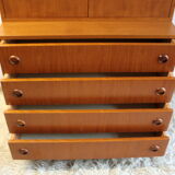 Scandinavian teak dresser and storage, 60's