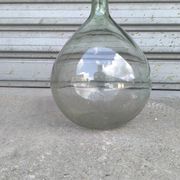 Dame-jeanne en verre soufflé vert