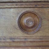 Old - Beautiful solid oak sideboard - 2 doors - 2 drawers in golden oak color