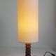 Art Deco wooden table lamp by Charles Dudouyt, France, circa 1930s.