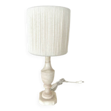 Alabaster and wool lamp