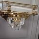Vintage crystal wall sconce