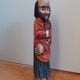 Statuette religieuse en bois peint