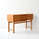 Meuble d'entrée scandinave vintage en teck clair