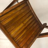 Folding chair in raw wood