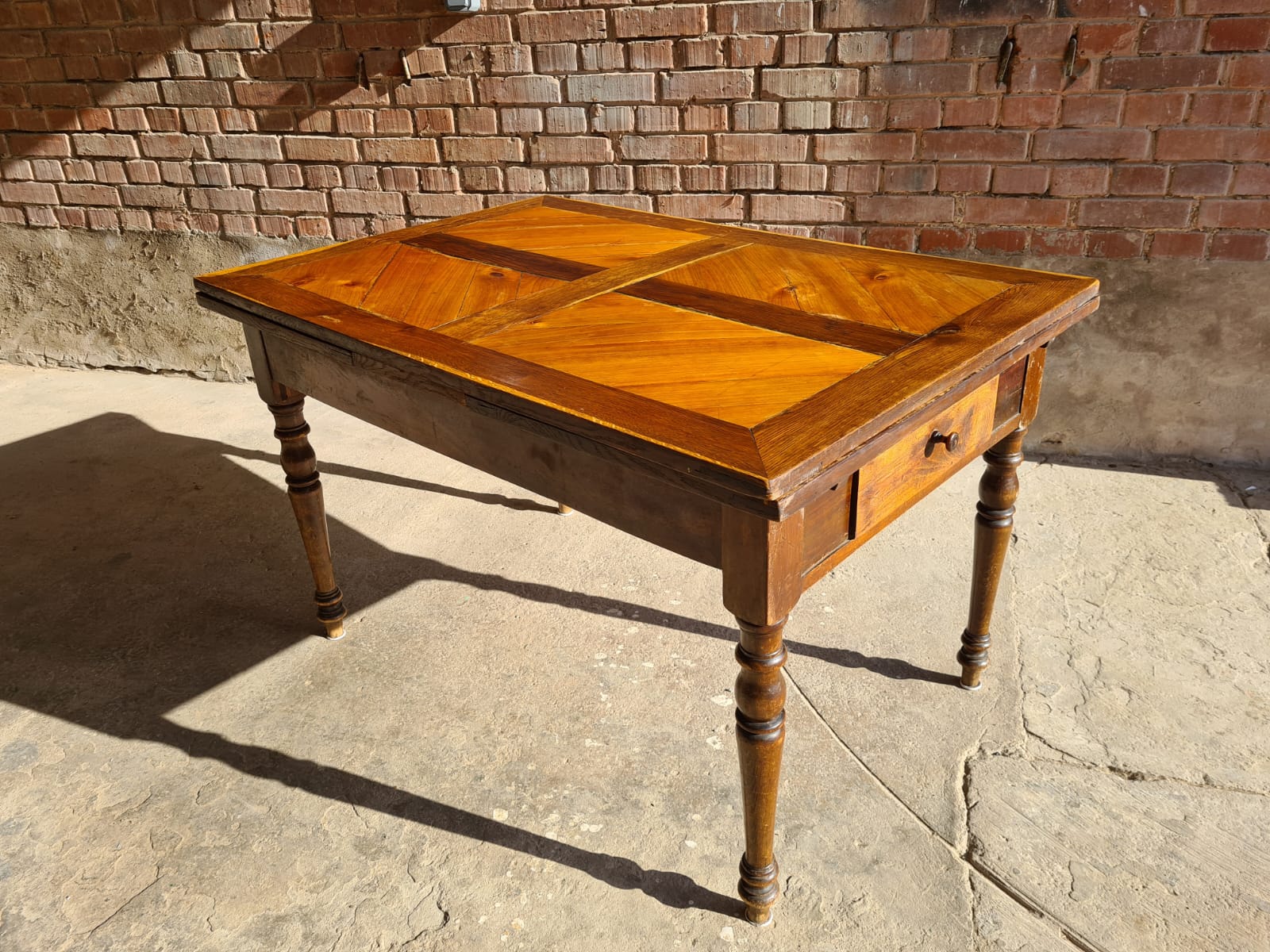 Old vintage farmhouse table