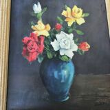 Oil on framed and signed panel 40/50