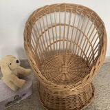 Fauteuil rotin enfant