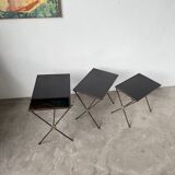 Adnet 1950s nesting tables trio