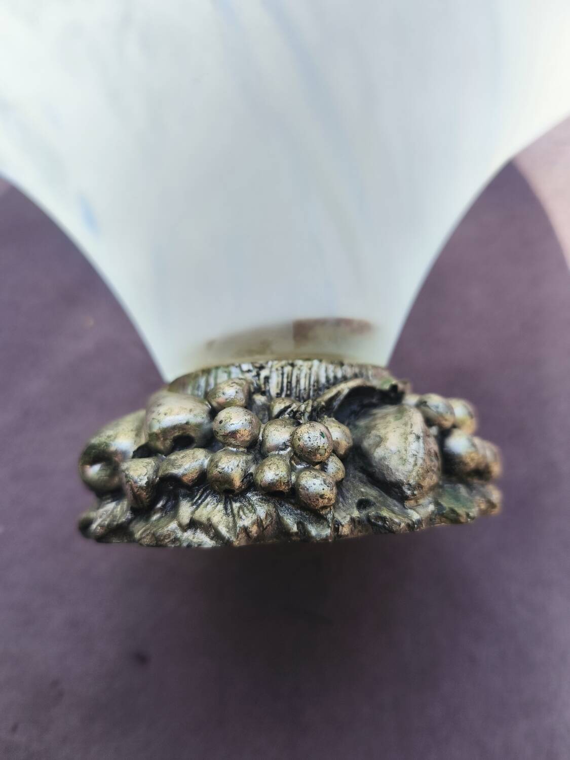 Murano glass centerpiece with 925 silver base