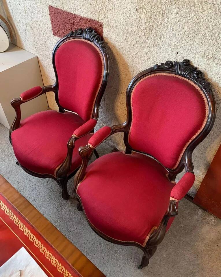 Paire de fauteuils époque Louis Philippe en palissandre vers 1830