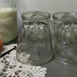 Set of 4 glass cannelé molds