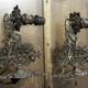 Pair of naturalistic wall sconces with fish circa 1900