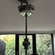 Murano crystal chandelier black lampshade