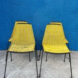 4 vintage “Baskets” chairs 1950s design Gian Franco Legler
