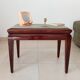 Tabouret de piano vintage en acajou massif années 60