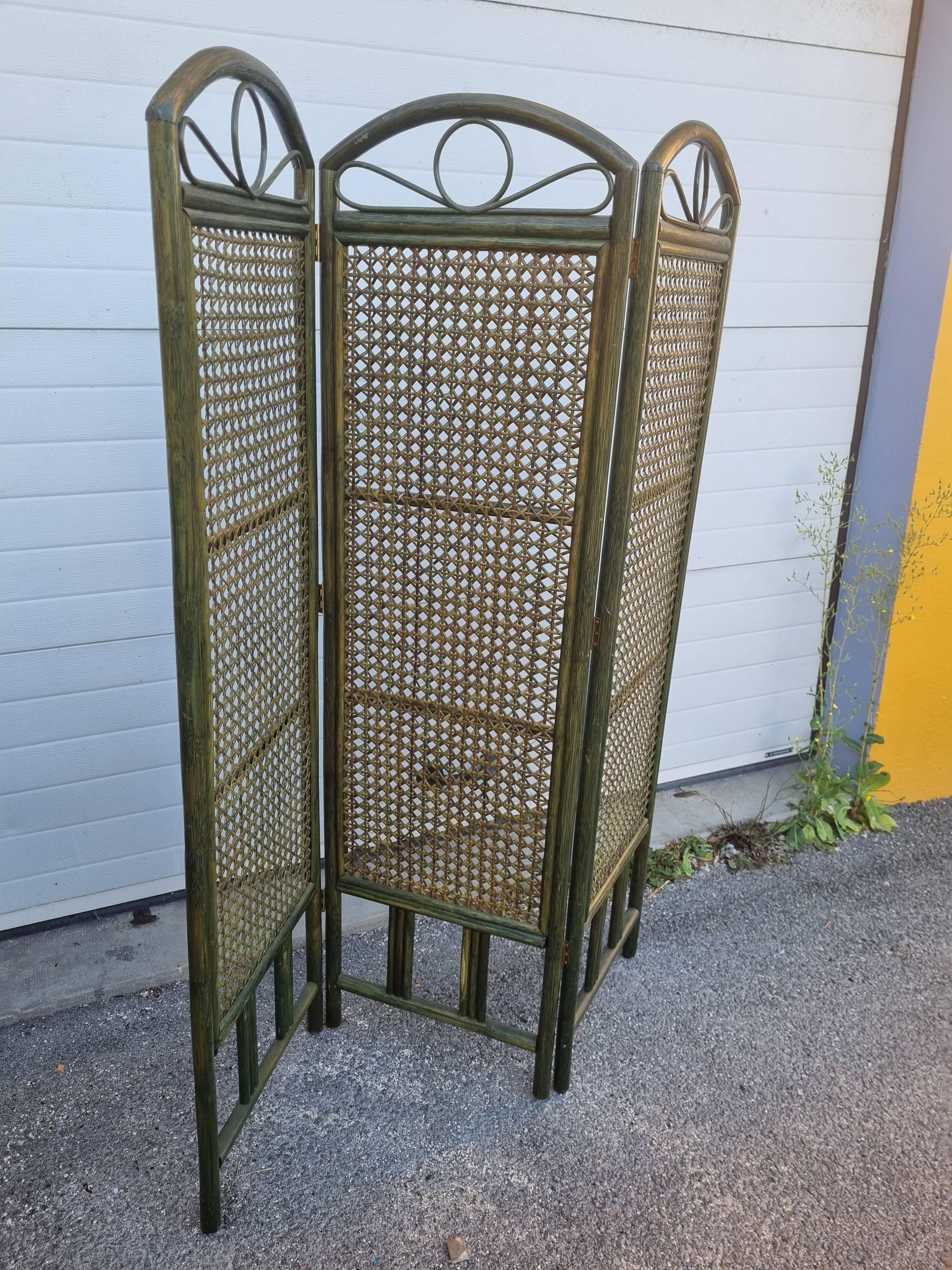 Rattan screen from 1980