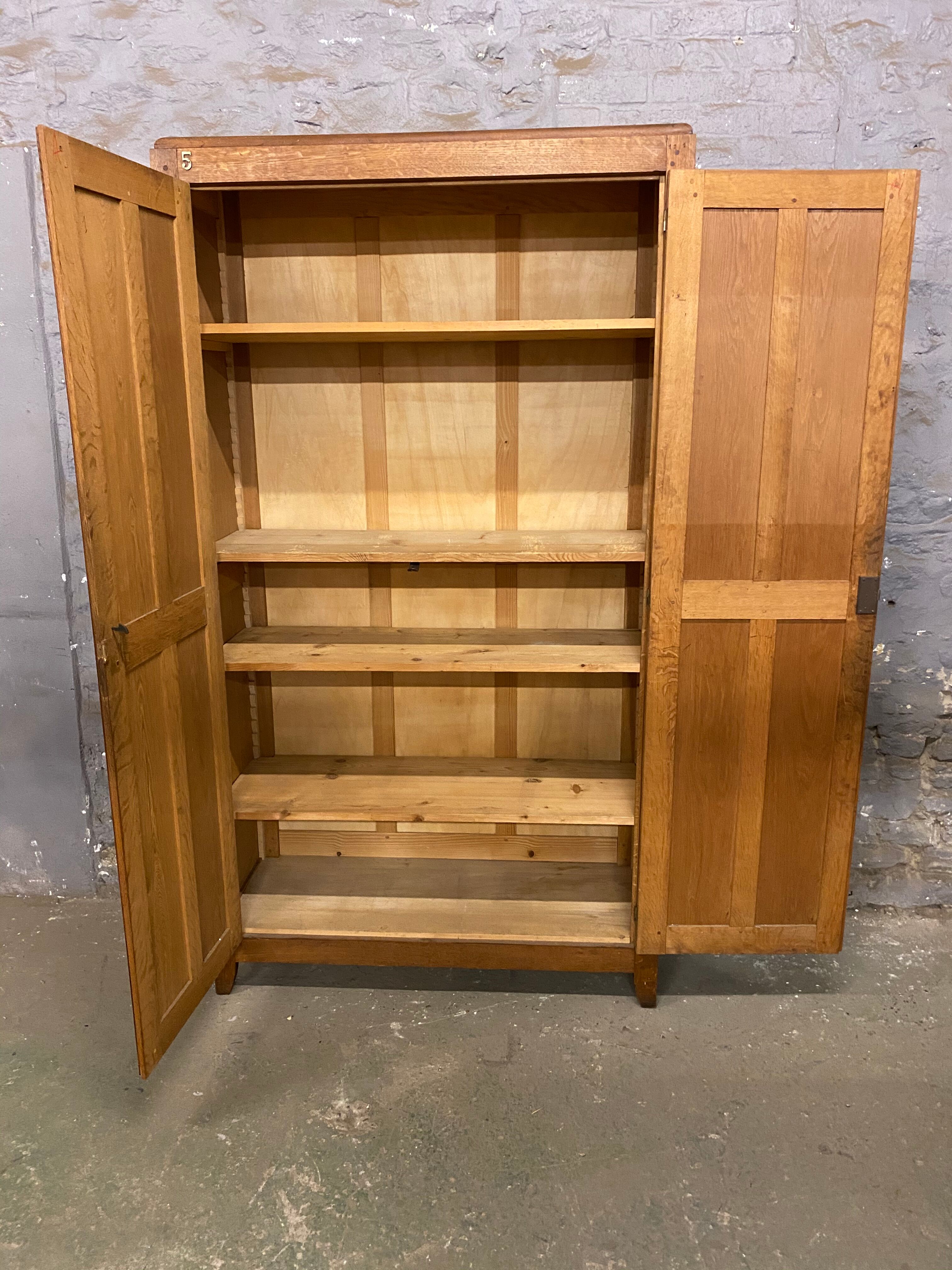 Parisian cabinet vintage solid oak