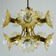 Glass flowers chandelier, 1970