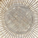 Wicker wastepaper basket