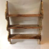 Patinated wooden shelf
