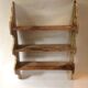 Patinated wooden shelf