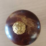 Tabletop lighter in alabaster