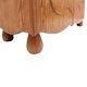 Paire de buffets en chêne avec plateau en travertin. Design contemporain italien.