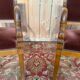 Paire de fauteuils style Empire – Accoudoirs dauphins – Hêtre et velours