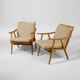 Pair of "boomerang" armchairs by Antonin Suman for TON "Thonet" 1960