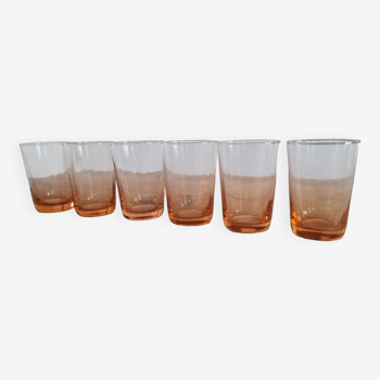 Set of 6 rosaline water glasses