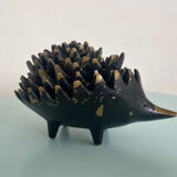 Set of 6 stackable bronze hedgehogs — Walter Bosse, 1920s