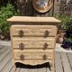 Superb Louis XV chest of drawers in oak ♥️ with mouldings and marquetry top.