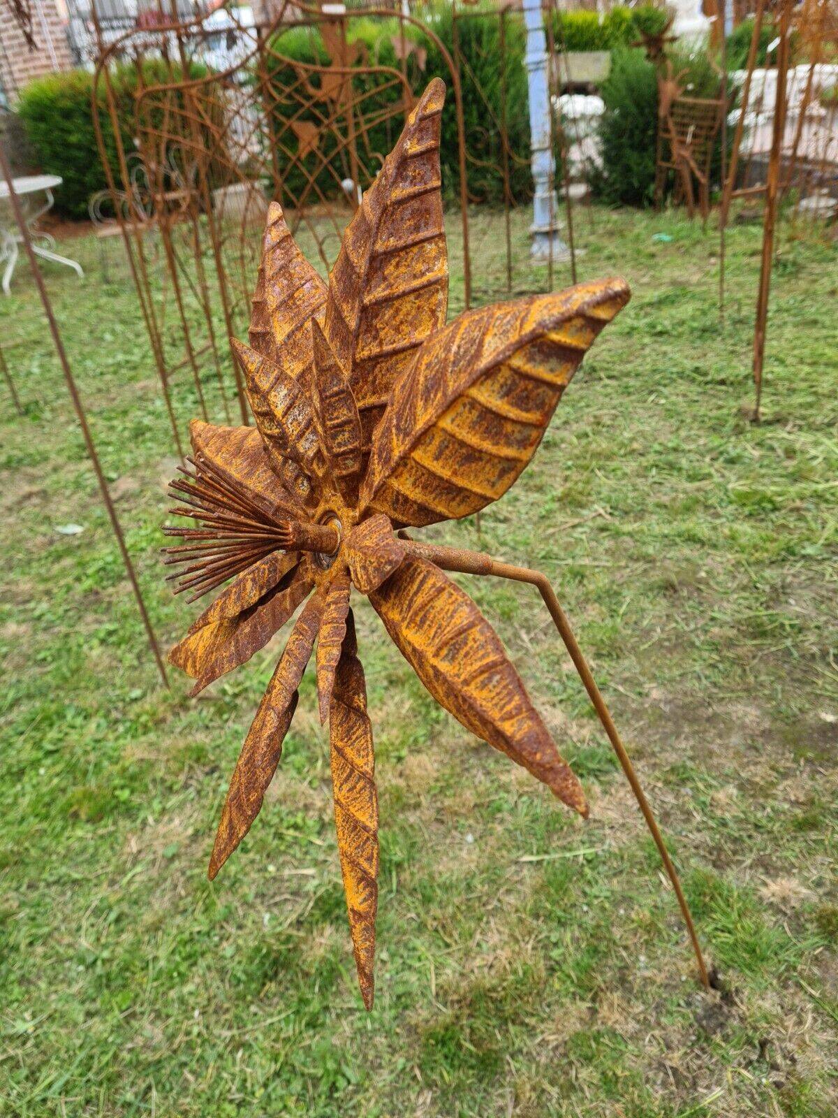 spinning flower, iron windmill
