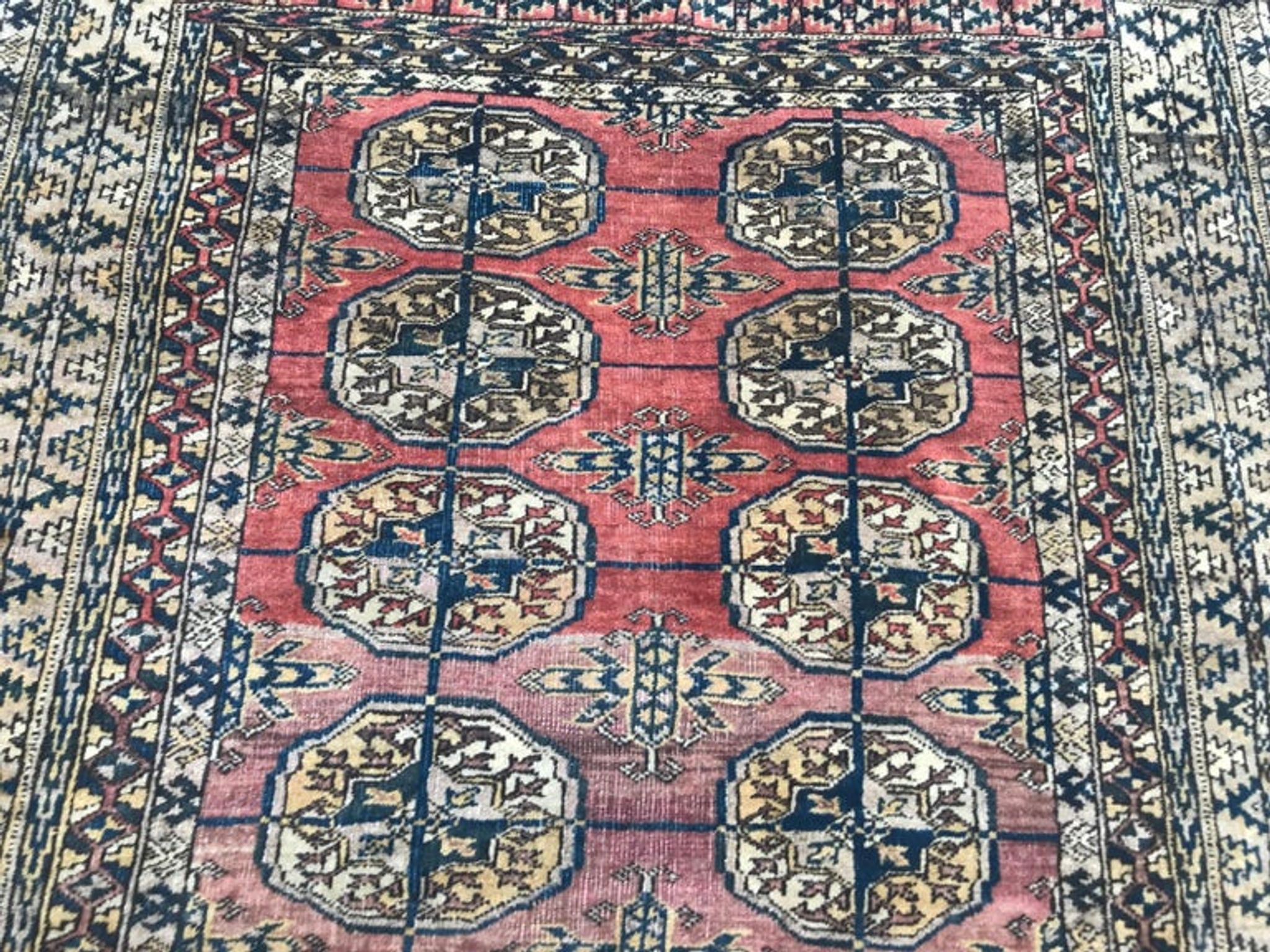 Ancient Turkmen carpet Little Bukhara