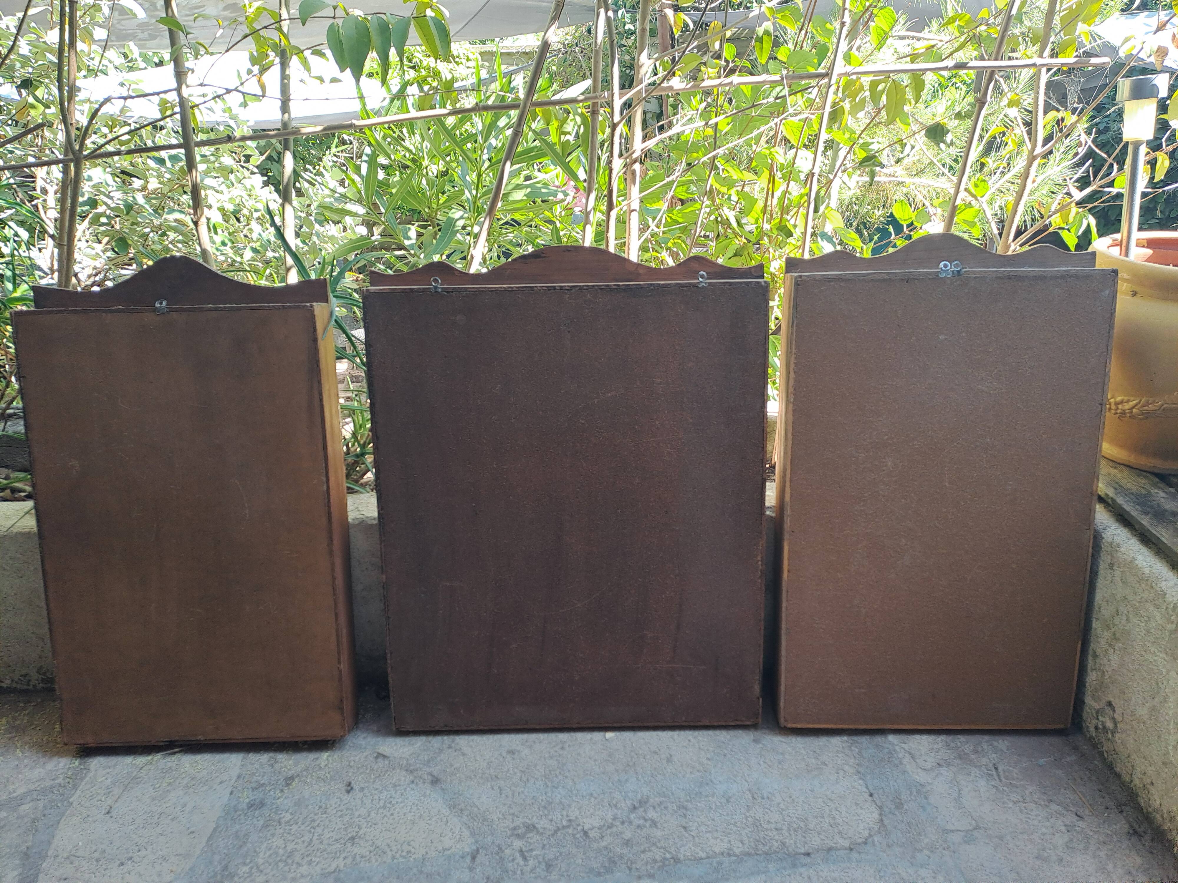 Lot 3 Lockers collection Storage Wood Decoration printing locker for collections