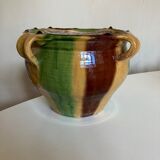 Cache-pot jardinière en terre vernissée Sud Ouest